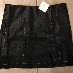 Brand new faux leather skirt